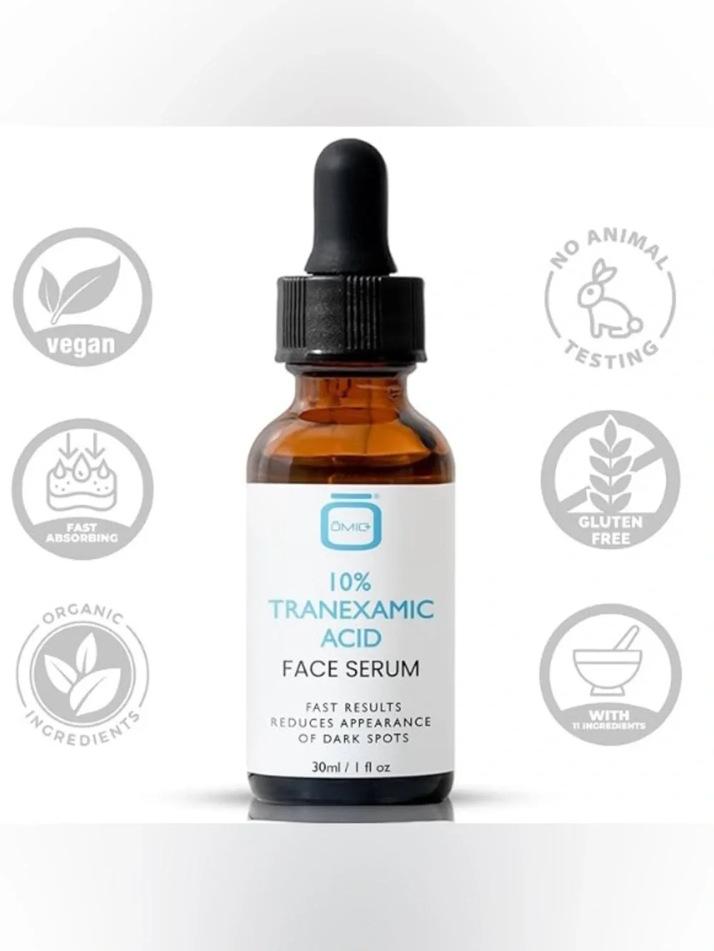 OMIC+ Skincare 10% Tranexamic Acid Face Serum - Set of 2 (New in Box)